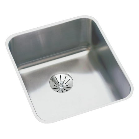Elkay ELUHAD131645PD Lustertone 16 x 18-1/2 x 4-3/8" Undermount ADA Kitchen Sink, Perfect Drain