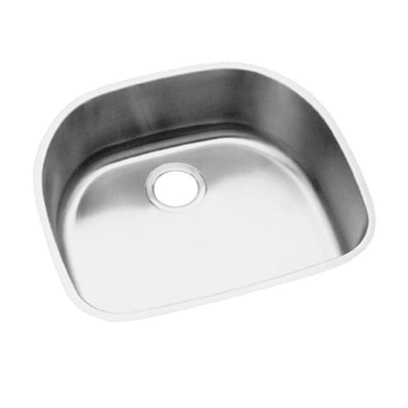 Elumina Undermount 23-9/16x21-1/8x8 0-Hole Stainless Steel Single-Bowl Kitchen Sink in Satin