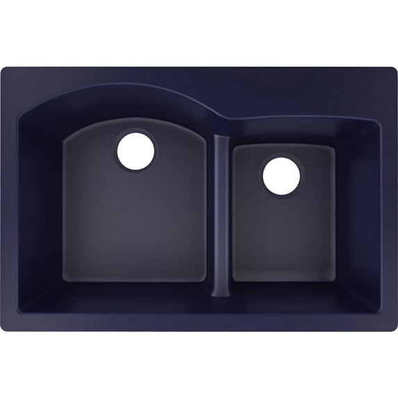 Elkay Elxh3322r Quartz Luxe 33" Drop In Double Basin Quartz Composite Kitchen Sink -