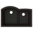 thumbnail image 1 of Elkay ELXHU3322RDN0 Quartz Luxe 33" Undermount Double Basin Quartz Composite Kitchen Sink, 1 of 7