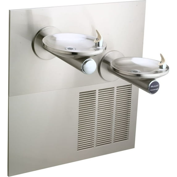 Elkay Enob28k Swirlflo 38-1/2" Wall Mounted Bi-Level Drinking Station - Stainless Steel