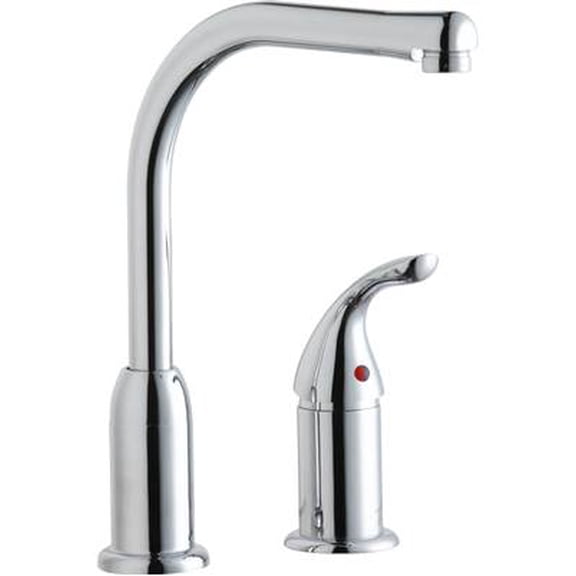 Elkay Everyday Kitchen Deck Mount Faucet with Remote Lever Handle Chrome