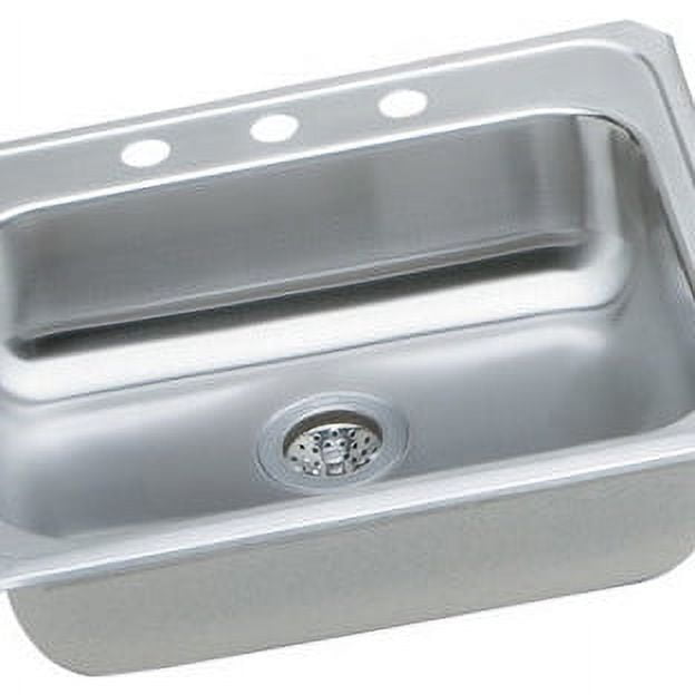 Évier à Poser Elkay GECR25213 Gourmet Celebrity – 1 Bac, Insonorisé, Finition Acier, Dimensions 63,5 X 53,5 Cm