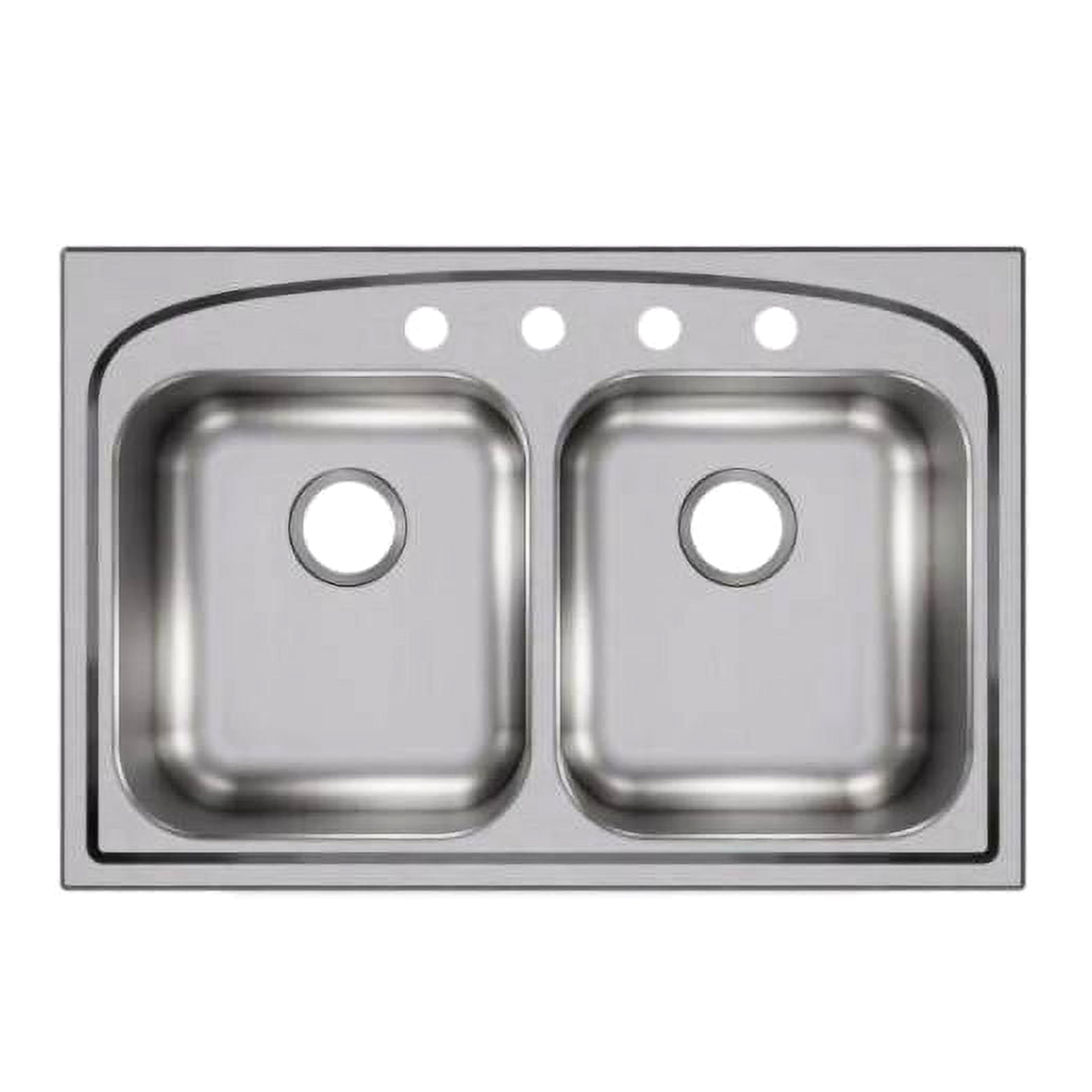 Elkay HDDB332294 Stainless Steel 33 Inch Double Bowl Sink