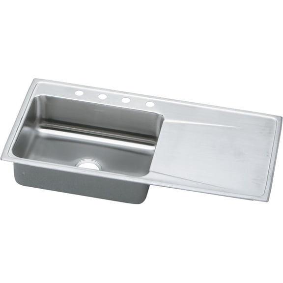 Elkay ILGR4322L4 Lustertone Single Bowl Drop-in Kitchen Rectangular Sink
