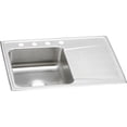 thumbnail image 1 of Elkay Lustertone Classic Stainless Steel 33" x 22" x 7-5/8", Single Bowl Drop-in Sink with Drainboard, 1 of 7
