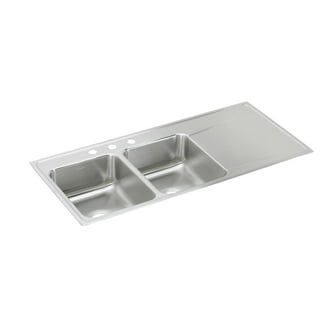 52 Drainboard Sink - Double Bowl - Reversible (5PD15.15c)