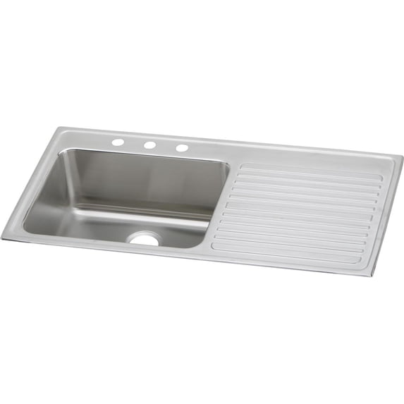 SS 43x22x10 Single Drop-in Sink