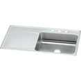 thumbnail image 1 of Elkay ILR4322R1 Elkay Lustertone Stainless Steel 43" x 22" x 7-5/8", Single Bowl Top Mount Sink with Drainboard, 1 of 7