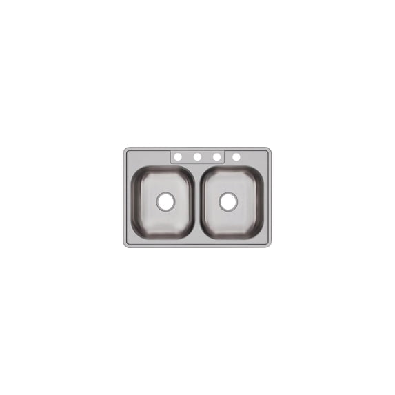 Elkay Dayton Equal Double Bowl Kitchen Sink - Single Pack