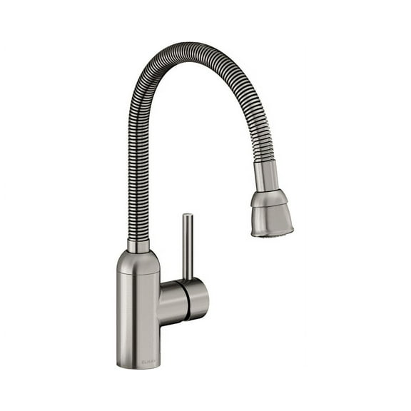 Elkay LK2500LS Pursuit Laundry/Utility Faucet with Flexible Spout Forward Only Lever Handle Lustrous Steel