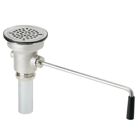 Elkay LK25RT Elkay 3-1/2 Drain Fitting Rotary Lever Operated with 2" OD Tailpiece