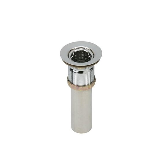 Elkay Drain Fitting 2" Nickel Plated Brass Body with Deep Stainless Steel Strainer Basket