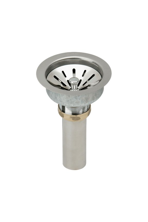 LK99FC Deluxe Drain 3-1/2" Type 304 Stainless Steel Body for Fireclay Sinks