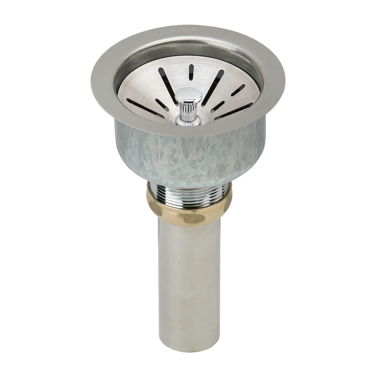 Satin Finish Stainless Steel Drain with Strainer Basket