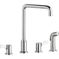 thumbnail image 1 of Elkay LKD2433C Elkay 8" Centerset Concealed Deck Mount Faucet with Arc Spout and 2-5/8" Lever Handles with Side Spray Chrome, 1 of 2