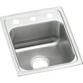 thumbnail image 1 of Elkay LRAD1517553 Elkay Lustertone Stainless Steel 15" x 17-1/2" x 5-1/2", Single Bowl Top Mount ADA Sink, 1 of 7