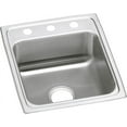 thumbnail image 1 of Elkay LRAD1720653 Lustertone Classic Stainless Steel 17" x 20" x 6-1/2", Single Bowl Drop-in ADA Sink, 1 of 2