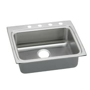 Elkay LRAD2522653 Lustertone Stainless Steel 25" x 22" x 6-1/2", Single Bowl Top Mount ADA Sink Lustertone