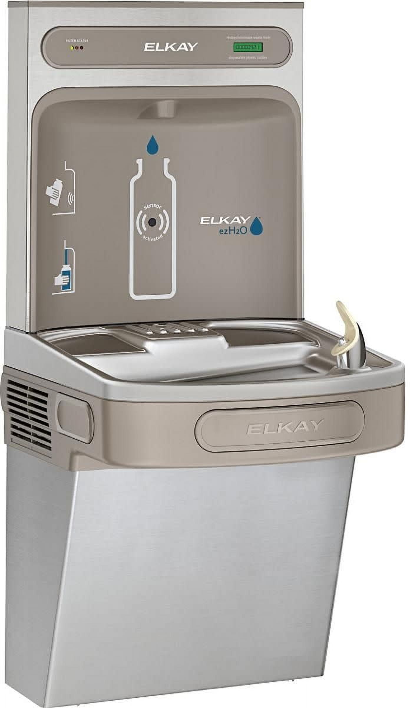 Elkay LZS8WSSK EZH2O Bottle Filling Station with Single ADA Cooler, Stainless Steel, 1.5