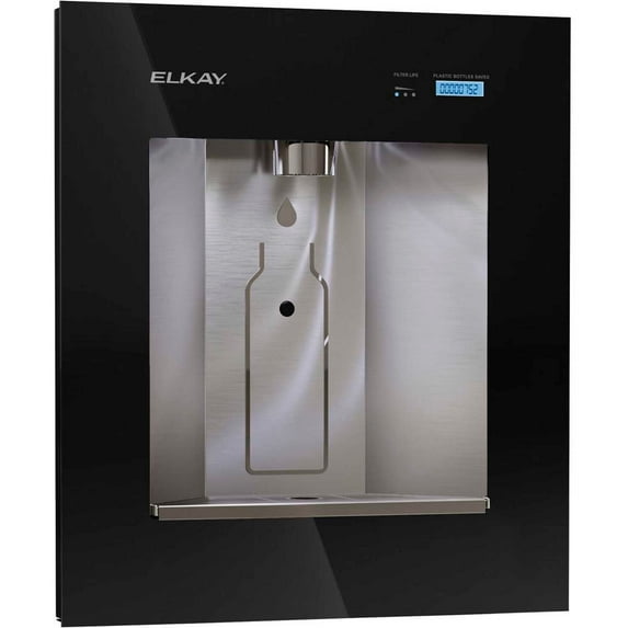 Elkay LBWD06BKK ezH2O Liv Built-in Filtered Water Dispenser, Remote Chiller, Midnight