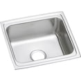 thumbnail image 1 of 18 Gauge Stainless Steel 19" x 18" x 7.625" Single Bowl Top Mount Kitchen Sink, 1 of 7