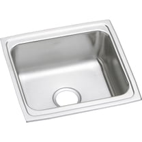 18 Gauge Stainless Steel 19" x 18" x 7.625" Single Bowl Top Mount Kitchen Sink