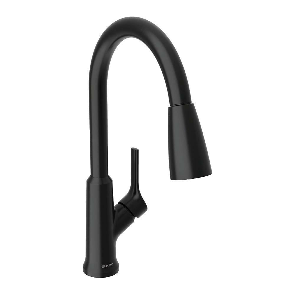 Elkay LK1410MB Single-Handle 2-Setting Pull-Down Spray Kitchen Faucet (Matte Black)