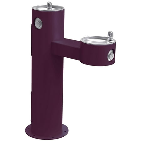 Elkay Lk4420 Outdoor Floor Mounted Bi-Level Drinking Station - Purple