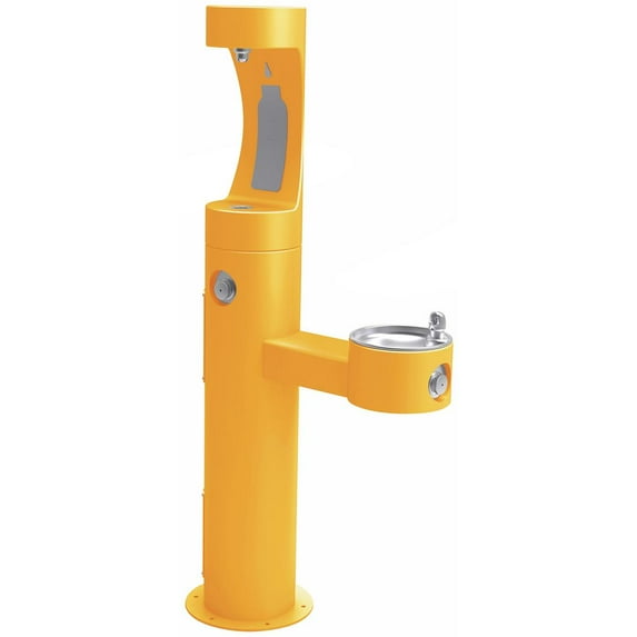 Elkay Lk4420bf1u Ezh2o 64" Floor Mounted Ada Outdoor Rated Dual Station Bottle Filler