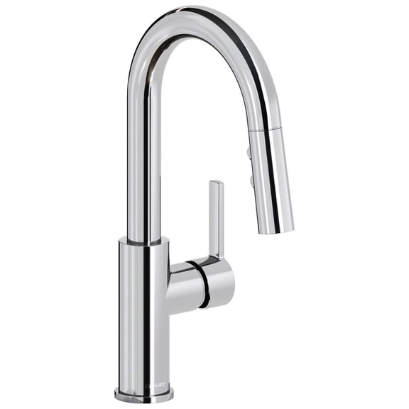 Elkay LKAV3032CR Avado Single Hole Bar Faucet with Pull-Down Spray and Lever Handle, Chrome