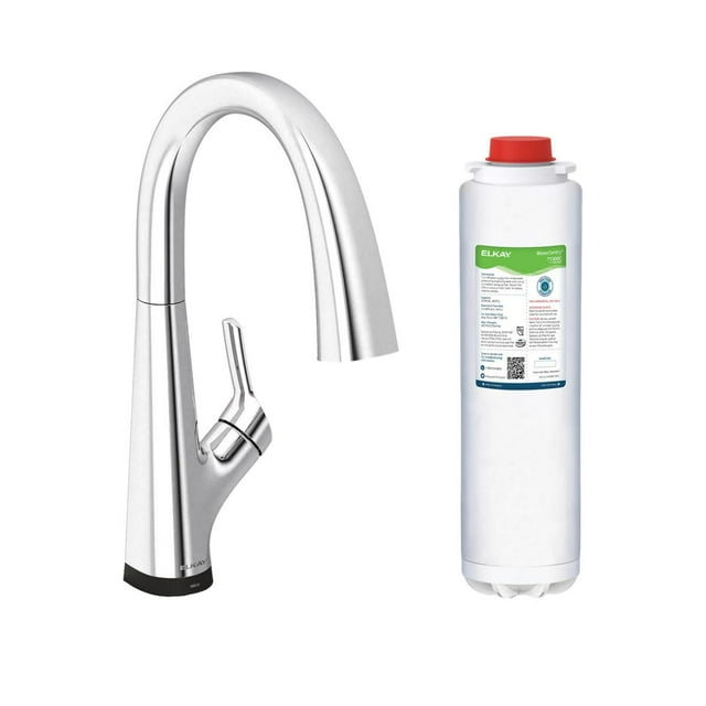 Elkay Lkav7051f Single Hole 2-In-1 Kitchen Faucet - Chrome