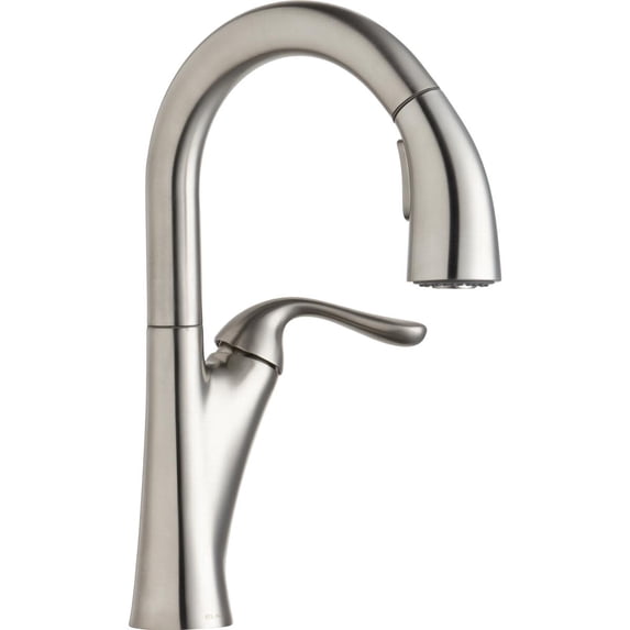 Elkay Lkha4032 Harmony 1.5 GPM Single Hole Pull Down Bar Faucet - Silver