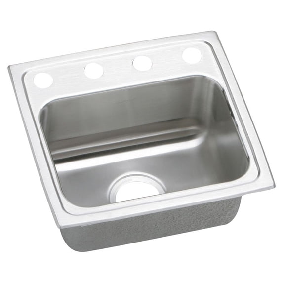 Elkay LR1716OS4 17 x 16 Inch Gourmet Sink with Quick-Clip