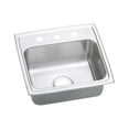 thumbnail image 1 of Elkay Lustertone Stainless Steel 19-1/2" x 19" x 7-1/2", Single Bowl Top Mount Sink, 1 of 7