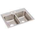 thumbnail image 1 of SS 25x19.5x7.6 Dbl Bowl Drop-in Sink, 1 of 7