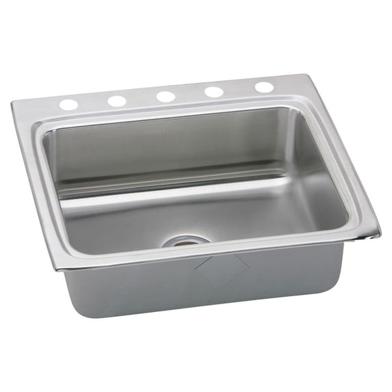 Elkay LR25225 Gourmet Stainless Steel Single Bowl Sink