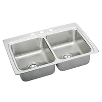 Elkay Gourmet Drop In Steel Kitchen Sink LR33225 Lustertone