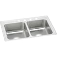 thumbnail image 1 of SS 37x22x7.6 Double Bowl Drop-in Sink, 1 of 7