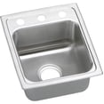 thumbnail image 1 of Elkay, LRADQ1517601 , 18 Gauge Stainless Steel 15" x 17.5" x 6" Single Bowl Top Mount Kitchen Sink, Sinks, 1 of 6