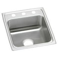 thumbnail image 1 of Elkay Lustertone Classic Stainless Steel 17" x 20" x 5", MR2-Hole Single Bowl Drop-in ADA Sink, 1 of 7