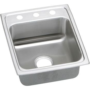 Elkay LRAD1720-55-1 1-Hole ADA Compliant 5.5" Deep 1-Bowl Kitchen Sink