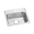 thumbnail image 1 of Elkay Lustertone Classic Stainless Steel 19" x 18" x 6", 1-Hole Single Bowl Drop-in ADA Sink, 1 of 7