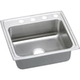 thumbnail image 1 of Elkay LRAD191860OS4 Lustertone Classic 19 x 18 x 6 Single Bowl Drop-in ADA Sink, OS4-Hole, Stainless, 1 of 7