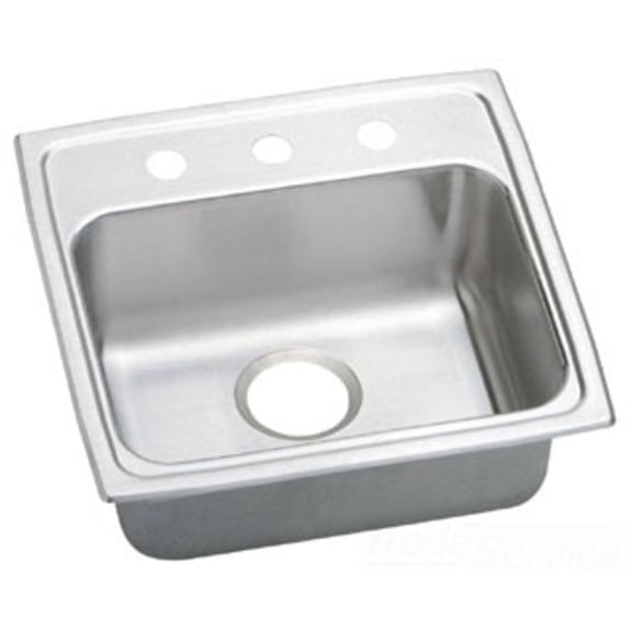 Elkay LRADQ1919552 19 x 19 Inch Gourmet Sink with Quick-Clip