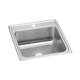 thumbnail image 1 of Elkay LRAD2022651 Lustertone Classic 19-1/2 x 22 x 6-1/2 Single Bowl Drop-in ADA Sink, 1 Hole, Stainless, 1 of 7