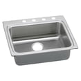 thumbnail image 1 of Elkay LRADQ2522650 Lustertone Classic 25 x 22 x 6-1/2 Single Bowl Drop-in ADA Sink w/ Quick-clip, No Holes, Stainless, 1 of 7