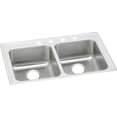 thumbnail image 1 of Elkay LRAD2922555 Gourmet 18 Gauge 29" x 22" x 5.5" Double Bowl Top Mount Kitchen Sink Lustertone, 1 of 7