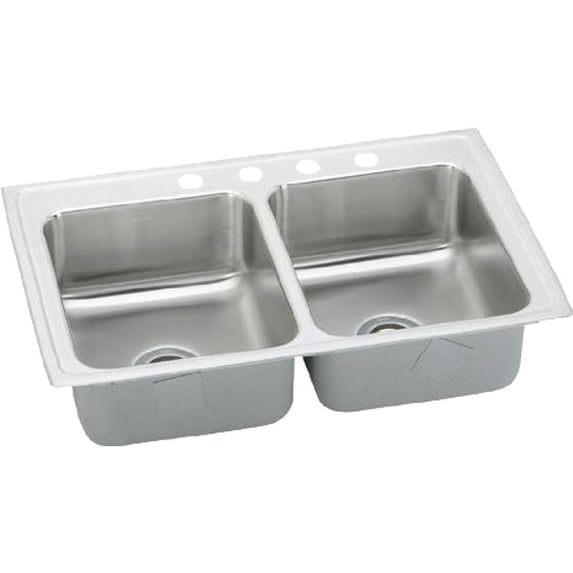 Elkay LRAD3321404 Double Bowl Sink