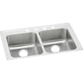 thumbnail image 1 of SS 33x21.2x6 Double Bowl Drop-in Sink, 1 of 7